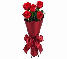 Букет 5 Красных роз Эдлесс Лав в Воскресенском