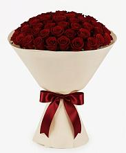 Букет 101 Бордовая роза Блэк Бакарра в Воскресенском