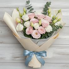 Букет цветов из:  Лизиантусы #REPLACE_PRED# Воскресенском