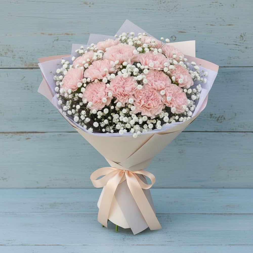 Букет цветов из: Гвоздики в Воскресенском