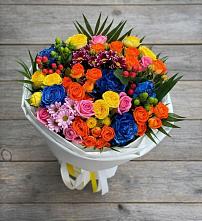 Букет цветов из:  Розы и Хризантемы в Воскресенском