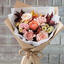Букет цветов из:  Гвоздики, Хризантемы и Розы #REPLACE_PRED# Воскресенском