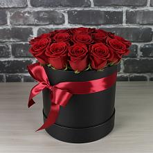 Цветочная композиция из Розы в шляпной коробке #REPLACE_PRED# Воскресенском