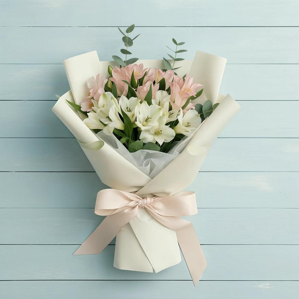 Букет цветов из: Альстромерии в Воскресенском